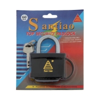 Замок навесной, 60 мм, влагозащищенный, короткая дужка, 3 ключа Замок навесной, 60 мм, влагозащищенный, короткая дужка, 3 ключа