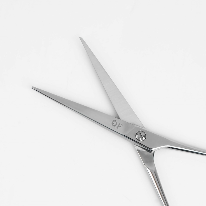 Ножницы парикмахерские с упором, лезвие — 6,5 см, цвет серебристый Ножницы парикмахерские с упором, лезвие — 6,5 см, цвет серебристый