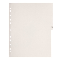 Набор разделителей листов А4+ Office-2000, цифровой 1-12, цветные, пластик 140 мкм