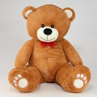 Мягкая игрушка &laquo;Медведь&raquo;, с красным бантиком, 70 см, цвет коричневый