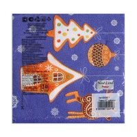 Новый год. Салфетки бумажные Fresco "Новогодние пряники", 2 слоя, 33*33 см, 20 листов Новый год. Салфетки бумажные Fresco "Новогодние пряники", 2 слоя, 33*33 см, 20 листов