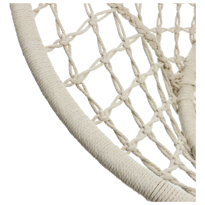 Гамак-кресло maclay, подвесное, плетёное, 60 х 80 см, цвет бежевый