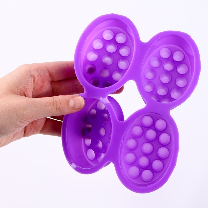 Форма для мыла силиконовая &laquo;Массажная&raquo; 4 шт., размер 1 шт. &mdash; 7,1 &times; 3,5 &times; 5 см