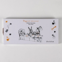 Блюдо овальное фарфоровое &laquo;Безумное чаепитие&raquo;, 25&times;11,5 см