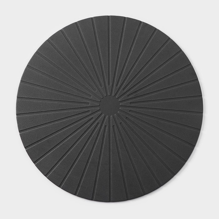 Салфетка сервировочная на стол &laquo;Ра&raquo;, d=36 см, цвет серый