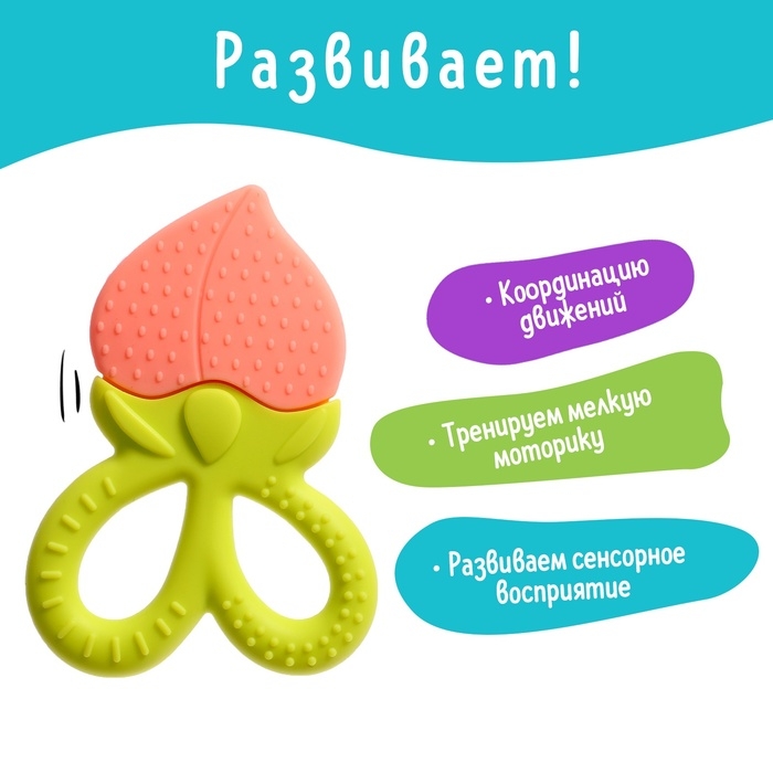 Прорезыватель для зубов детский &laquo;Фрукты-ягоды&raquo;, МИКС