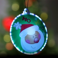 Световая подвеска &laquo;Дед Мороз&raquo; 7.5 см, батарейки LR44х3 (в комплекте), свечение мульти