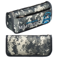 Пенал мягкий 2 отделения, 80 х 210 х 65 мм, объёмный, Calligrata "Миллитари", зелёный