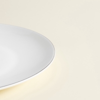 Тарелки SL Home &laquo;Каскарон&raquo;, d=23,3 см, набор 2 шт, костяной фарфор, белые