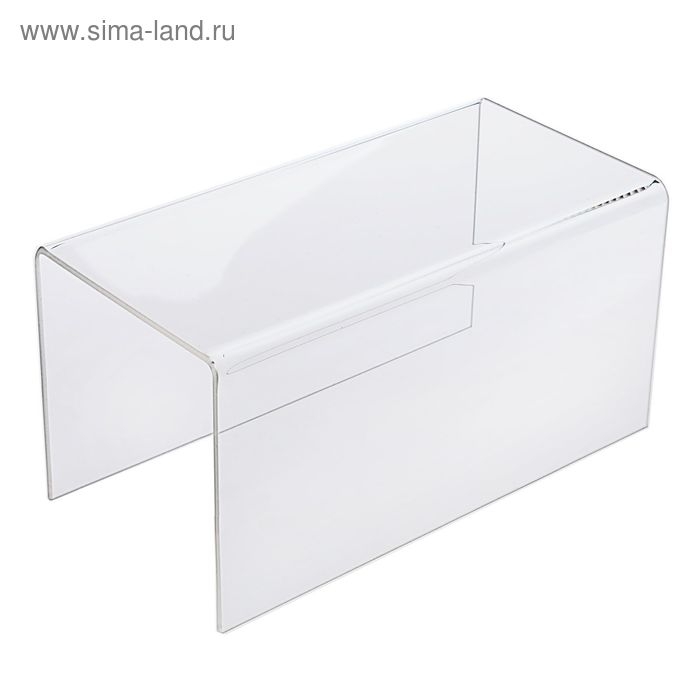 Ступенька одинарная 20×10×10 см, оргстекло 2 мм, В ЗАЩИТНОЙ ПЛЁНКЕ Ступенька одинарная 20×10×10 см, оргстекло 2 мм, В ЗАЩИТНОЙ ПЛЁНКЕ