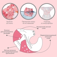 Трусики-подгузник, многоразовый &laquo;Белочка&raquo;, Крошка Я