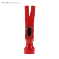 Молоток-гвоздодер ЛОМ, металлическая обрезиненная рукоятка, 560 г