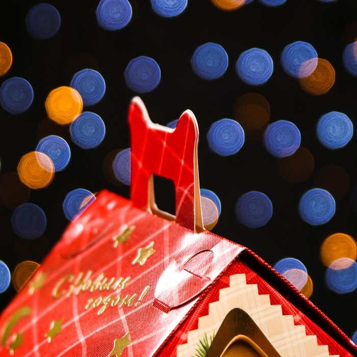 Подарочная коробка "Домик медвежат", 16 х 14 х 15,5 см