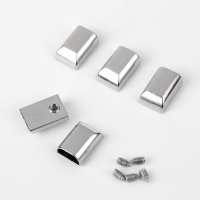 Наконечники для молний, 11 мм, 15 &times; 11 &times; 6 мм, 5 шт, цвет никель
