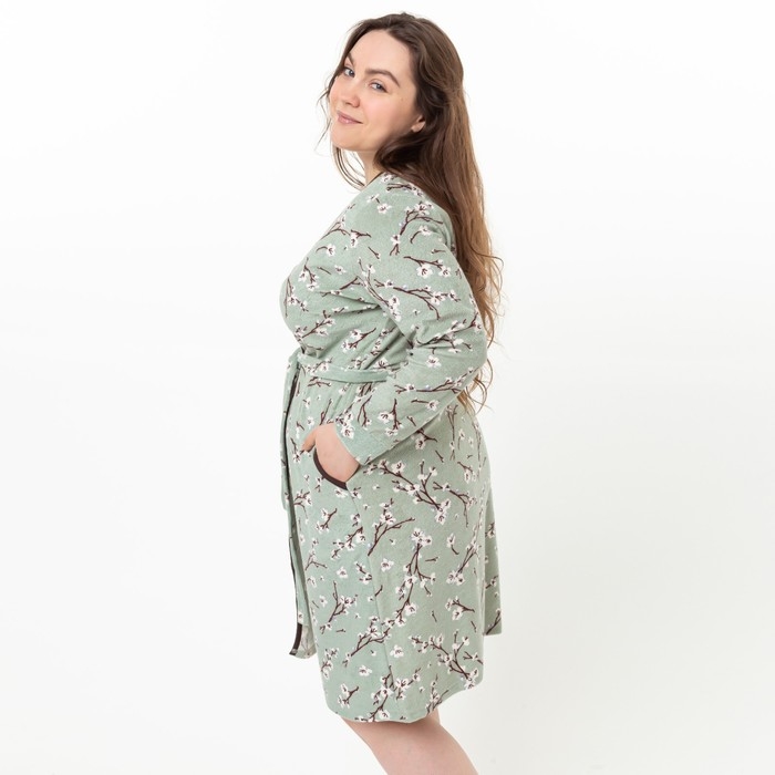 Халат женский, цвет олива, размер 52 Халат женский, цвет олива, размер 52