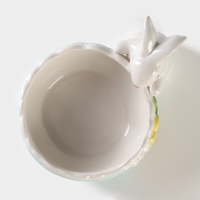 Конфетница Доляна «Зайка», 250 мл, цвет голубой Конфетница Доляна «Зайка», 250 мл, цвет голубой