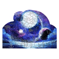 Пазлы деревянные фигурные &laquo;Парад планет&raquo; светящиеся, 145 элементов