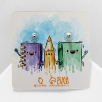 Серьги акрил &laquo;Карандаши&raquo;, цветные в серебре