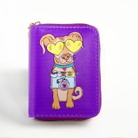 Кошелёк на молнии "Выбражулька", цвет фиолетовый