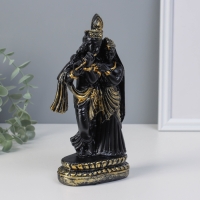 Нэцке полистоун "Радха и Кришна" черный 22х9,7х11 см Нэцке полистоун "Радха и Кришна" черный 22х9,7х11 см