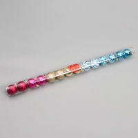 Набор шаров пластик d-4 см, 14 шт "Агнет" ассорти полосы, микс