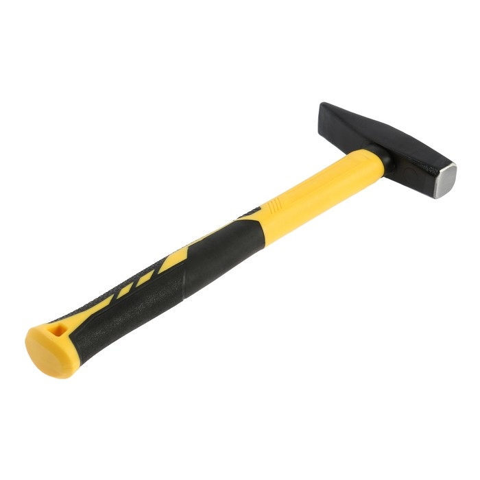 Молоток слесарный ТУНДРА ПРОФИ, квадратный боек, фиберглассовая 3К рукоятка, 300 г Молоток слесарный ТУНДРА ПРОФИ, квадратный боек, фиберглассовая 3К рукоятка, 300 г