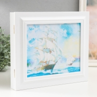 Ключница закрытая "Парусник" 26,5х31,5 см Белый Ключница закрытая "Парусник" 26,5х31,5 см Белый