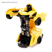 Робот инерционный «Автобот», трансформируется при столкновении, цвета МИКС Робот инерционный «Автобот», трансформируется при столкновении, цвета МИКС