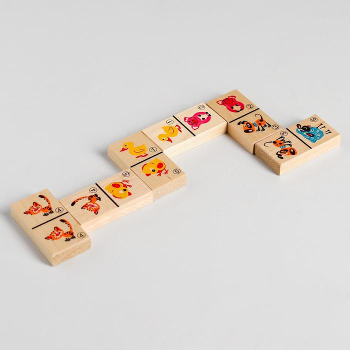 Домино детское &laquo;Домашние животные&raquo; 28 элементов