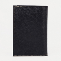 Обложка для автодокументов и паспорта, цвет чёрный