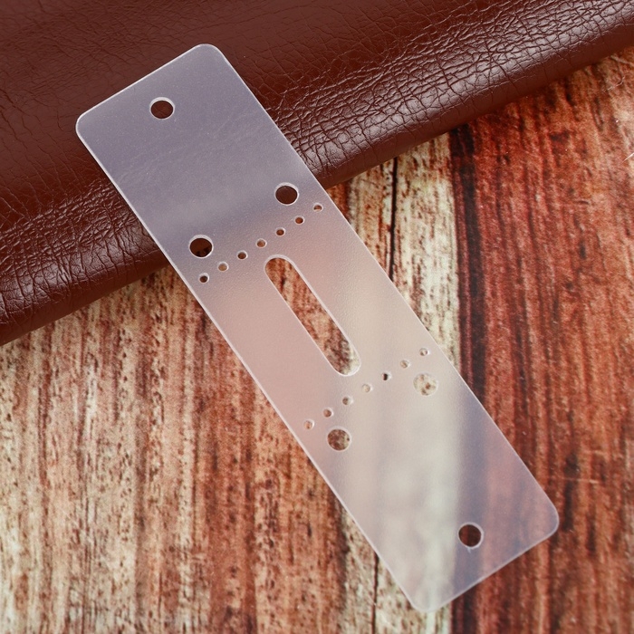 Набор лекал для подпряжника, 30 мм &times; 10,5 см, 3 шт, цвет прозрачный