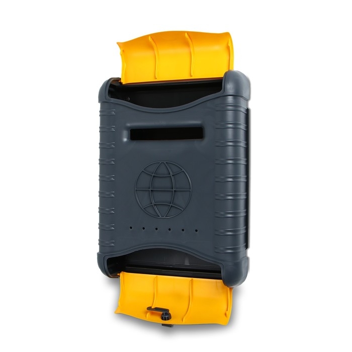 Ящик почтовый, пластиковый, &laquo;Стандарт&raquo;, с щеколдой, с накладкой, серый