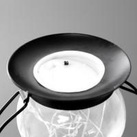 Ночник "Лампа" LED 1хCR2032 черный 10х7х13см RISALUX