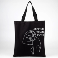 Шопер &laquo;Силуэт&raquo; блёстки, без молнии, без подклада, цвет чёрный