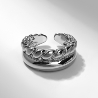 Кольцо &laquo;Тренд&raquo; параллель, цвет серебро, безразмерное