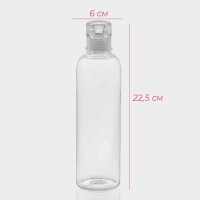 Бутылка для воды Доляна, 500 мл, 6&times;6&times;22,5 см, полистирол, цвет прозрачный