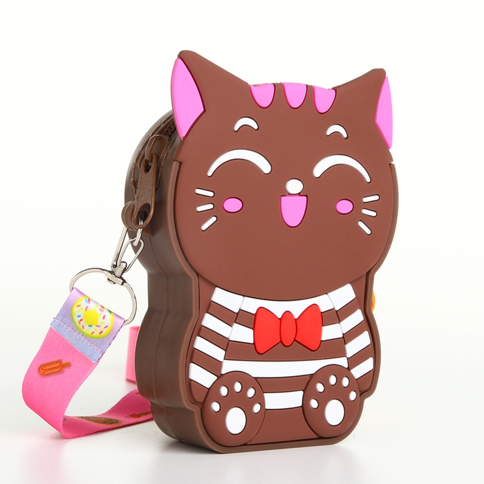 Сумка детская для девочки на молнии, цвет коричневый Сумка детская для девочки на молнии, цвет коричневый