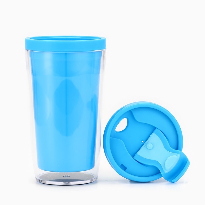 Термостакан под вставку "Голубой" 250 мл