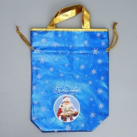 Пакет-мешок из нетканного материала «С Новым годом!», 25 х 32 см, Новый год Пакет-мешок из нетканного материала «С Новым годом!», 25 х 32 см, Новый год