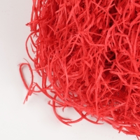 Наполнитель для декора «Сено», 100 гр, цвет красный Наполнитель для декора «Сено», 100 гр, цвет красный