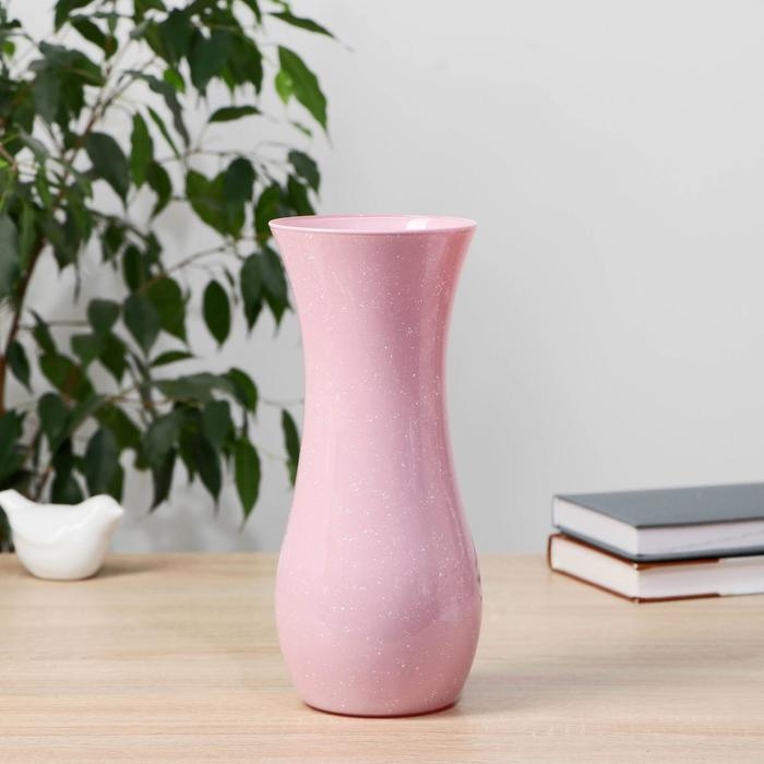 Ваза "Крапле-крем" d-10см h-25.5см МИКС