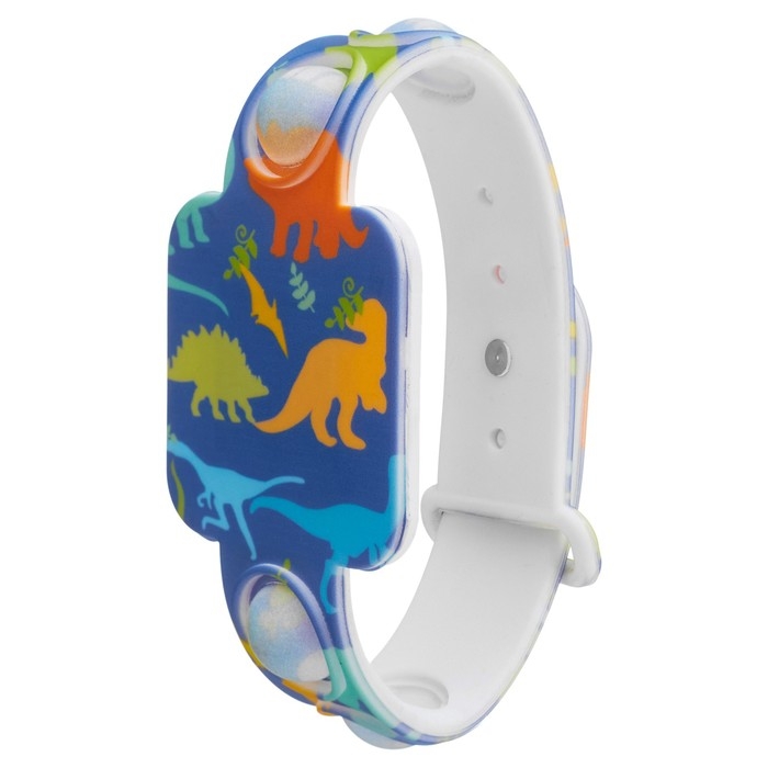 Часы наручные электронные, детские, Часы наручные электронные, детские, "Динозавры", ремешок pop-it, l-25.4 см