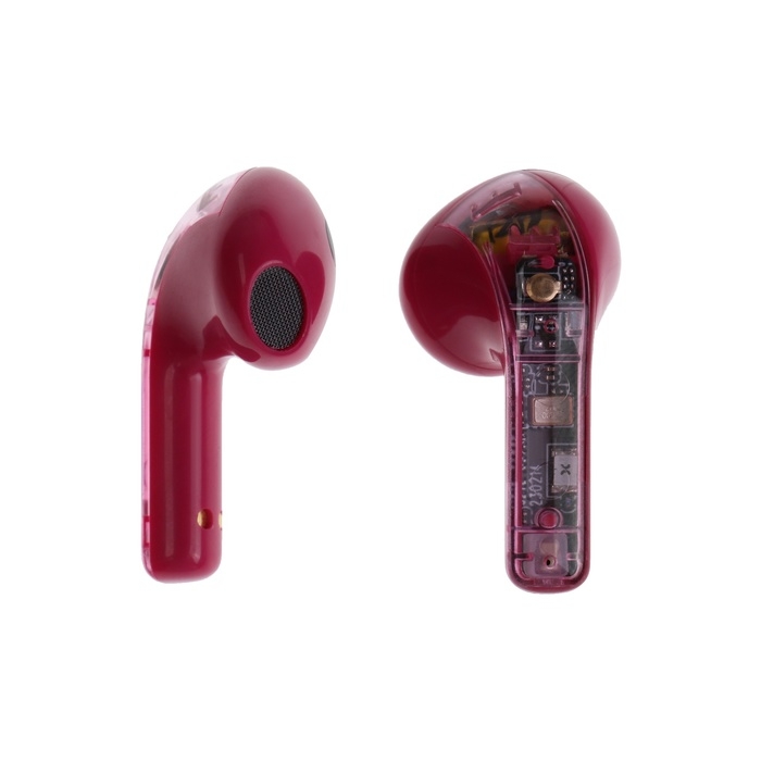 Наушники беспроводные R20, TWS, вкладыши, BT 5.3 , 30/200 мАч, шумоподавление, малиновые Наушники беспроводные R20, TWS, вкладыши, BT 5.3 , 30/200 мАч, шумоподавление, малиновые