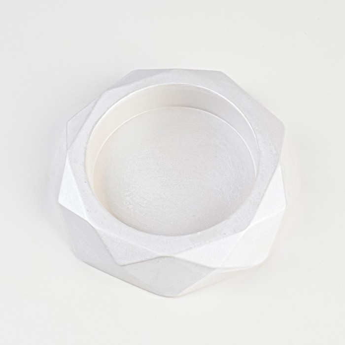 Подсвечник Подсвечник "Грани", 2,3х10 см, перламутр