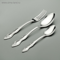 Набор столовых приборов &laquo;Тройка&raquo;, 36 предметов, цвет серебряный
