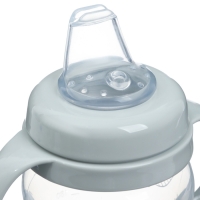 Поильник - непроливайка детский с мягким носиком «M&B», 270 мл., с ручками, цвет серый Поильник - непроливайка детский с мягким носиком «M&B», 270 мл., с ручками, цвет серый