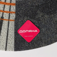 Коврик придверный грязезащитный Доляна &laquo;Ра&raquo;, 45&times;75 см, цвет серый