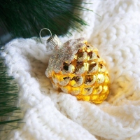 Ёлочная игрушка &laquo;Шишка кедровая&raquo;-2, h=5.2 см, МИКС