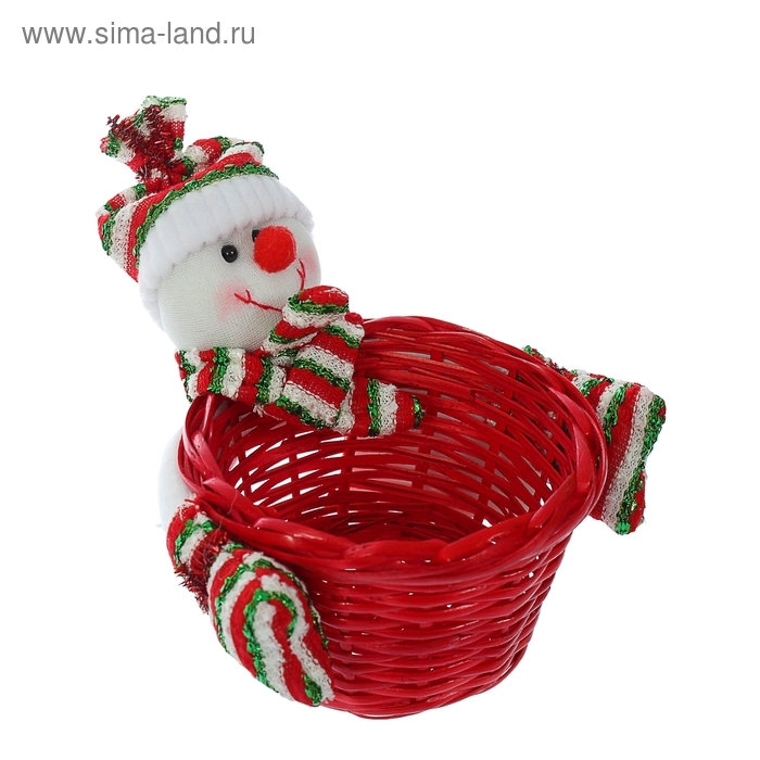 Конфетница &laquo;Снеговичок в полосатой шапочке&raquo;, вместимость 200 г