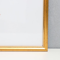 Фоторамка пластик 40х50 см, состаренное золото (пластиковый экран)